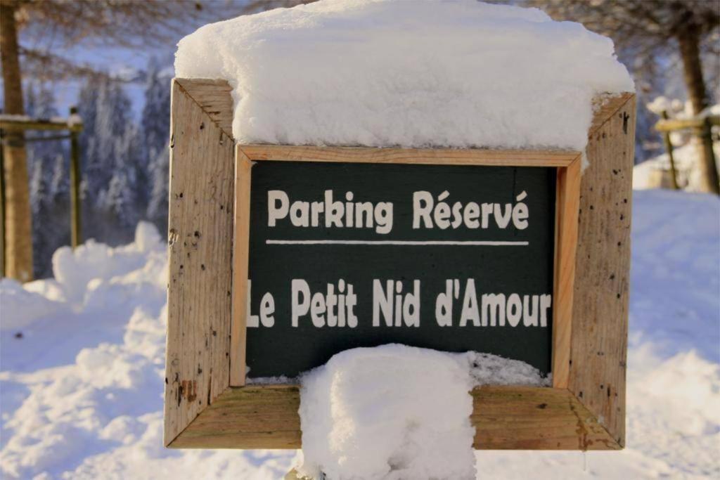 Micro-Lodge, Le Petit Nid D'Amour Montriond Exteriör bild